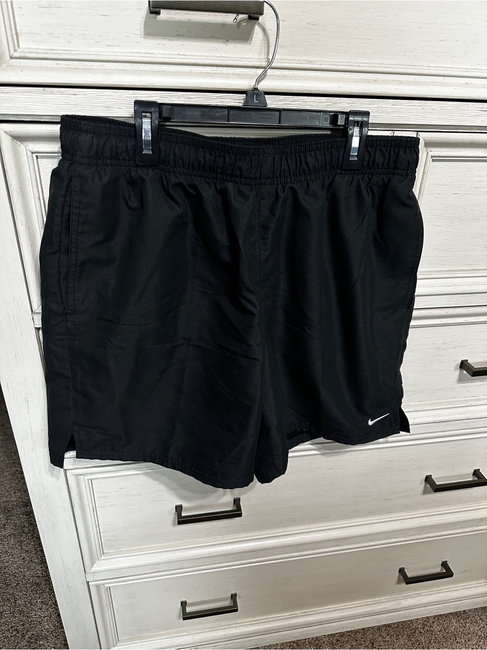 Nike Black Men's Running Shorts with Mini Swoosh